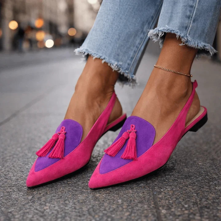 Eliza | Sandalen mit Riemen und Quastendetails