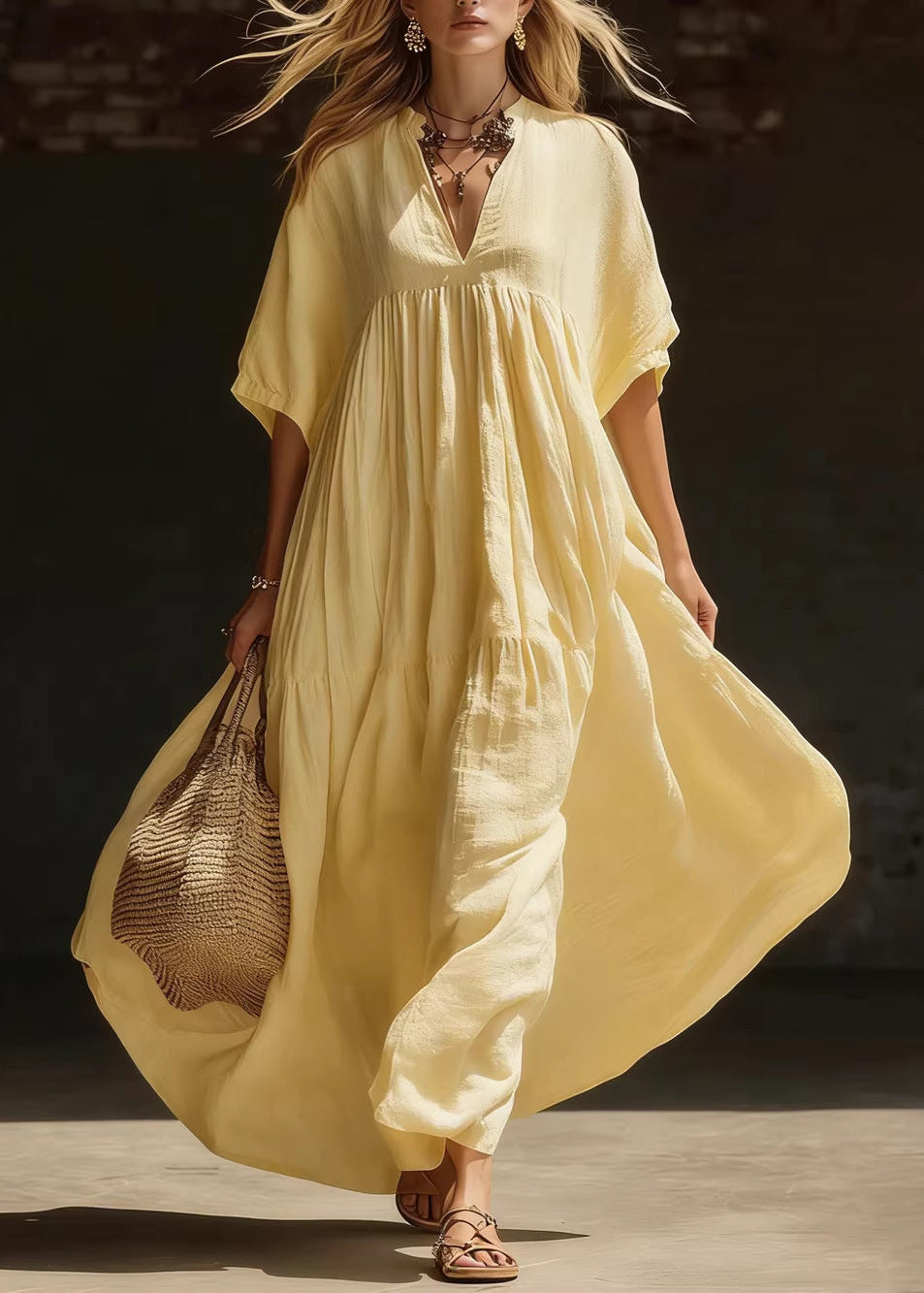 Alma | Luftiges Maxikleid