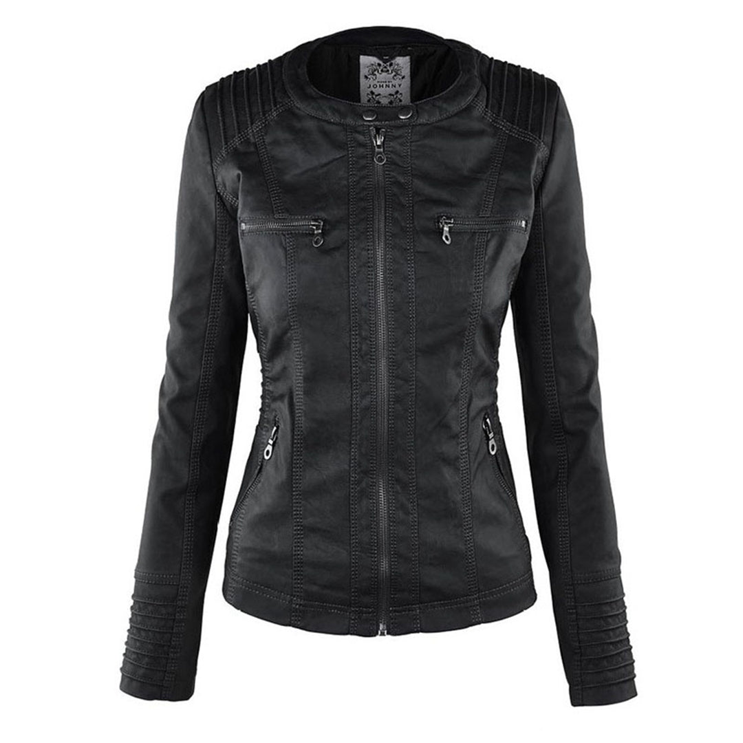 Flavia | Strapazierfähige und elegante Lederjacke
