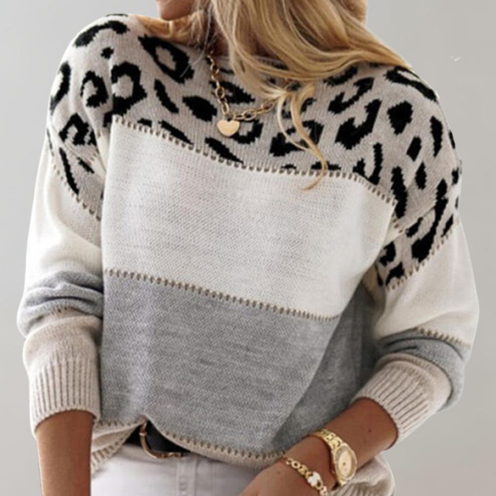 Aurelia - Lässiger Pullover mit Leopardenmuster
