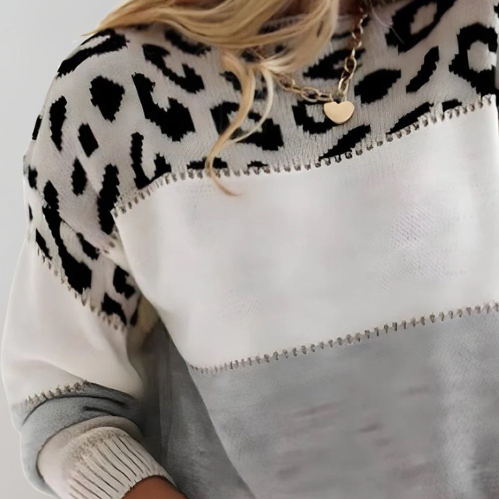 Aurelia - Lässiger Pullover mit Leopardenmuster