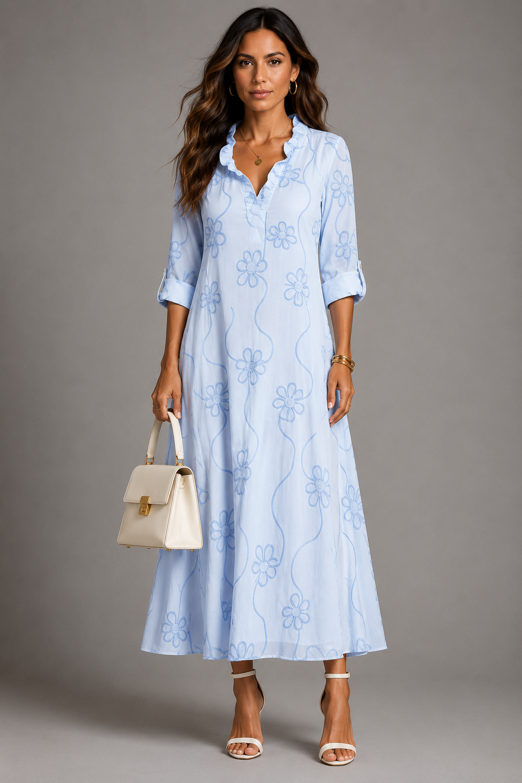 Ambre | Figurumschmeichelndes geblümtes Sommerkleid