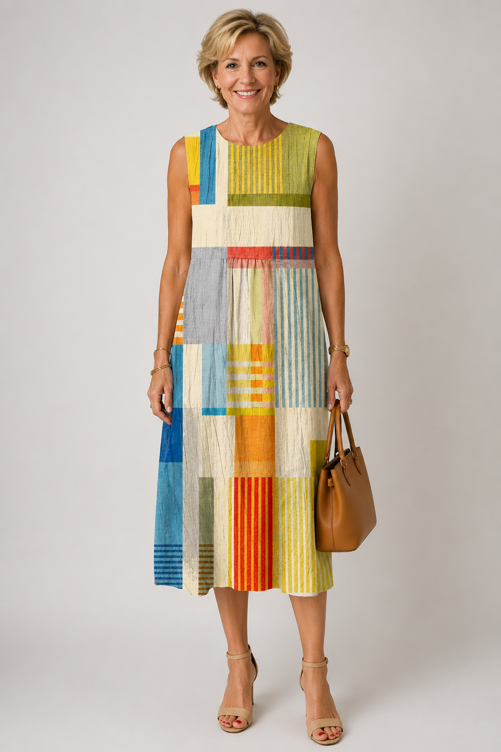 Ève | Midikleid mit geometrischem Muster
