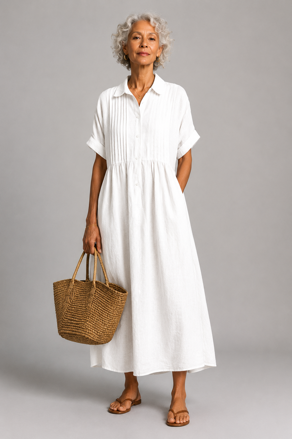 Océane | Blaues Sommer-Maxikleid