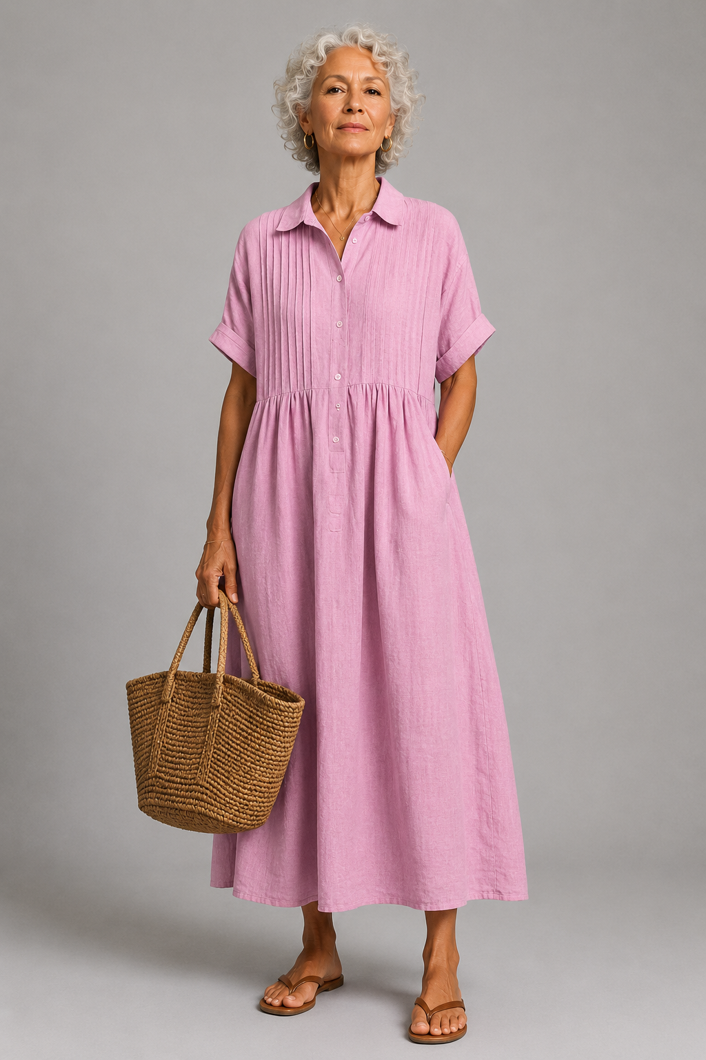 Océane | Blaues Sommer-Maxikleid