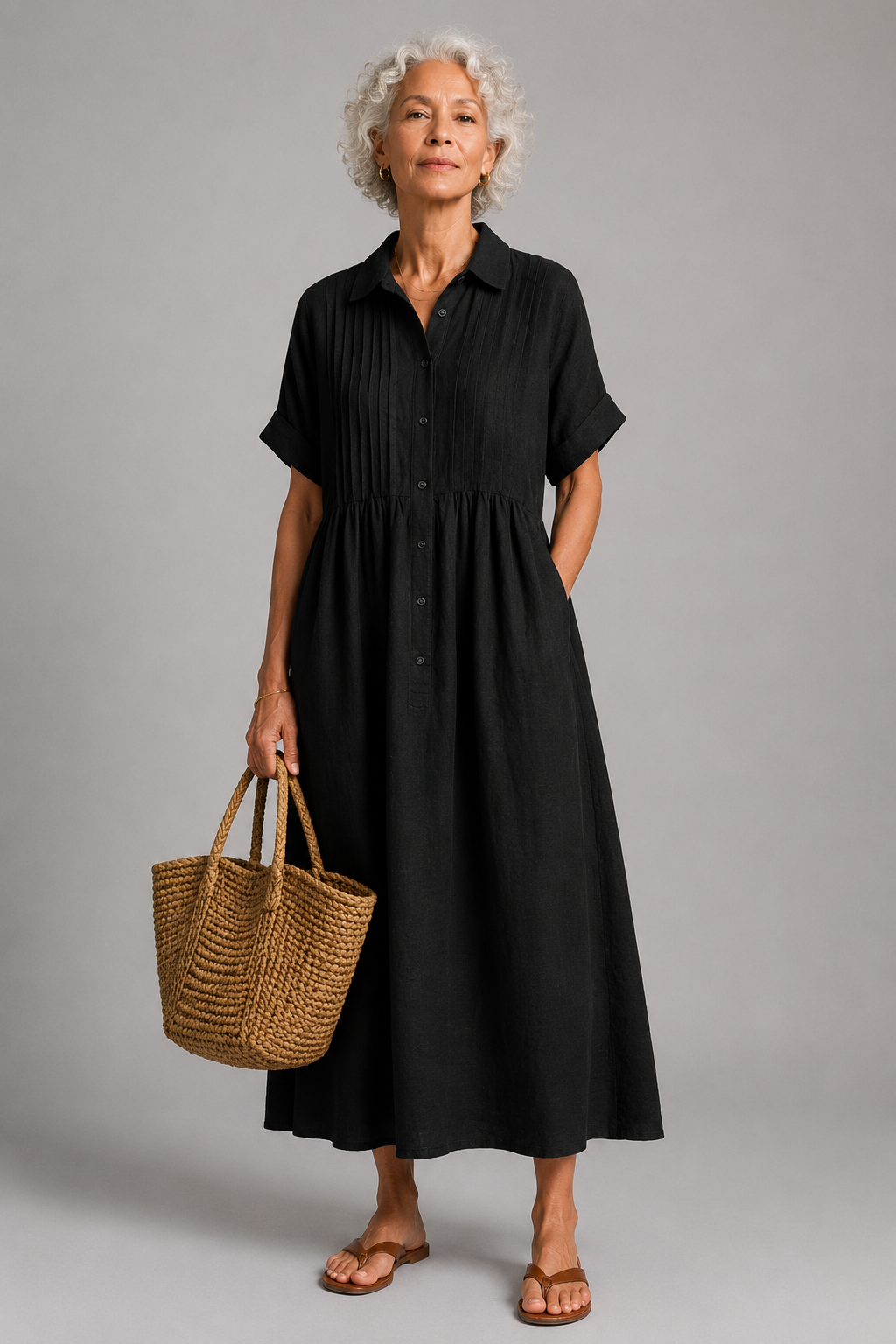 Océane | Blaues Sommer-Maxikleid