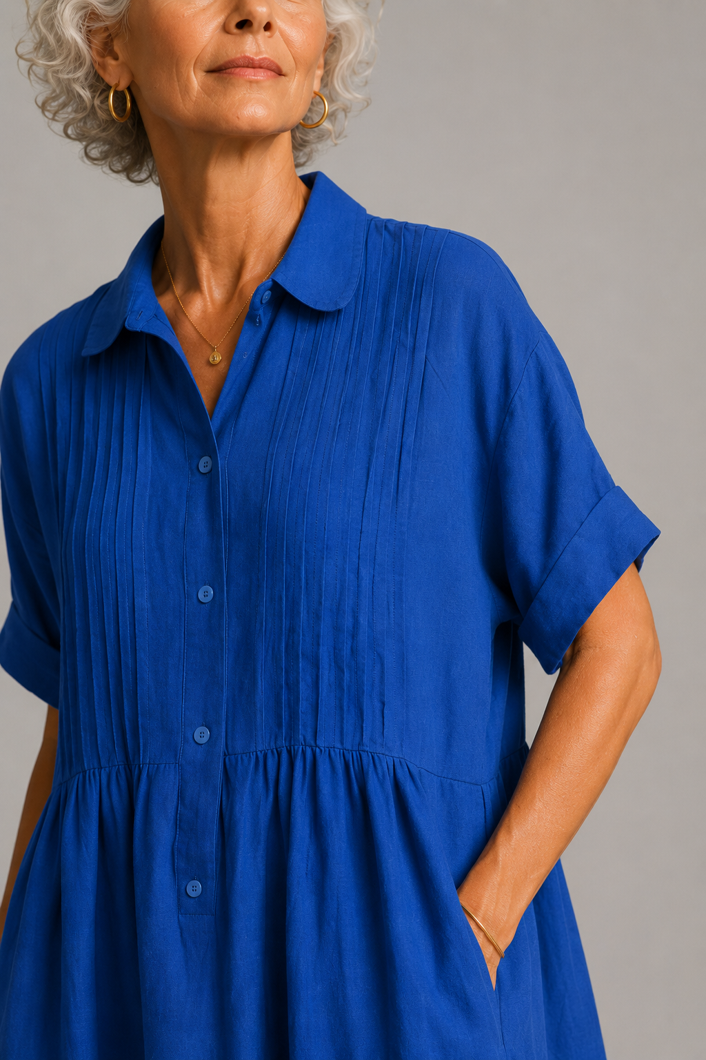 Océane | Blaues Sommer-Maxikleid