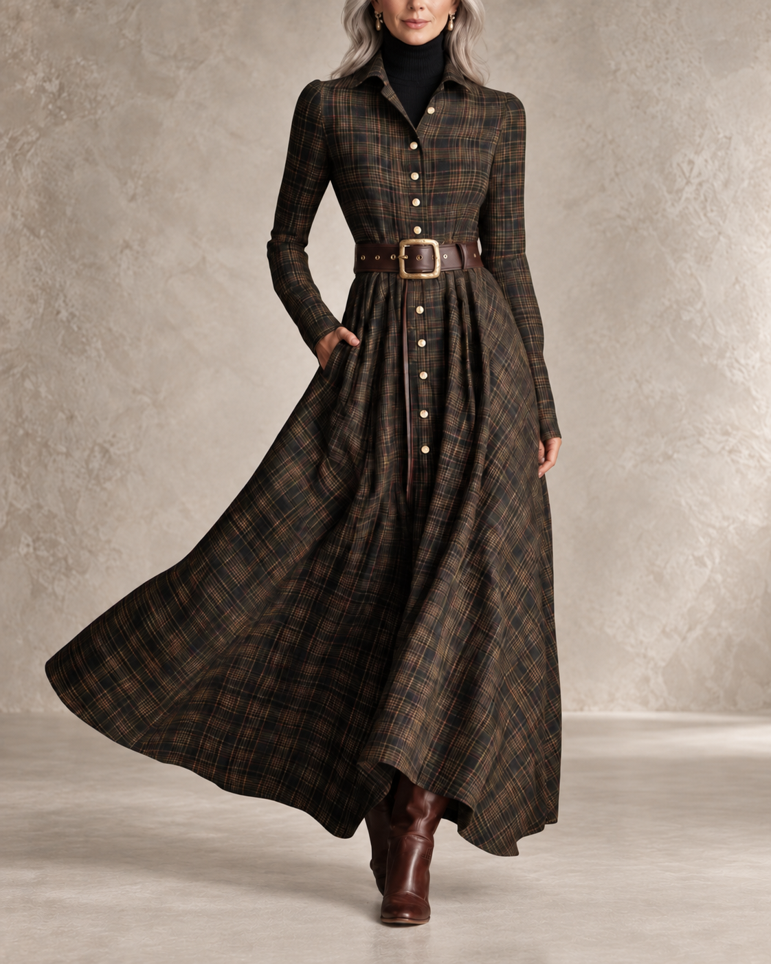 CELENE | VINTAGE-MAXIKLEID