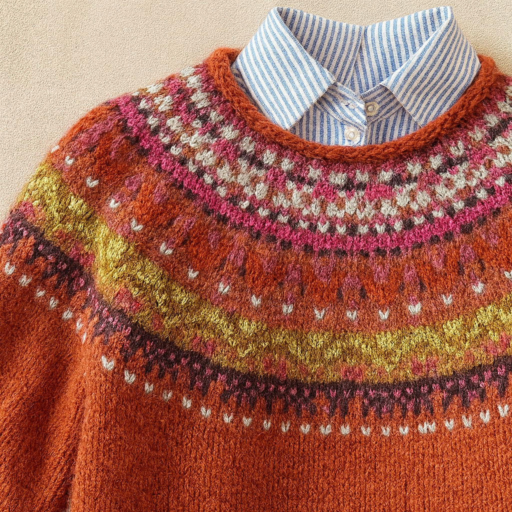 Simona™ | Eleganter Vintage-Strickpullover