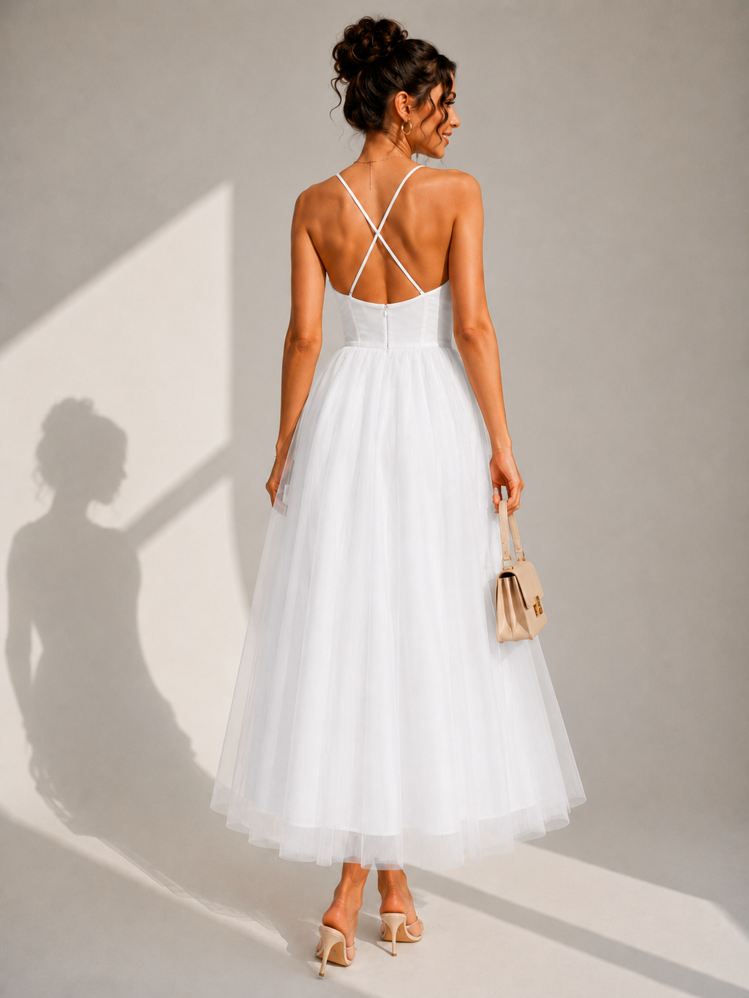 Ines | Midikleid mit betonter Taille