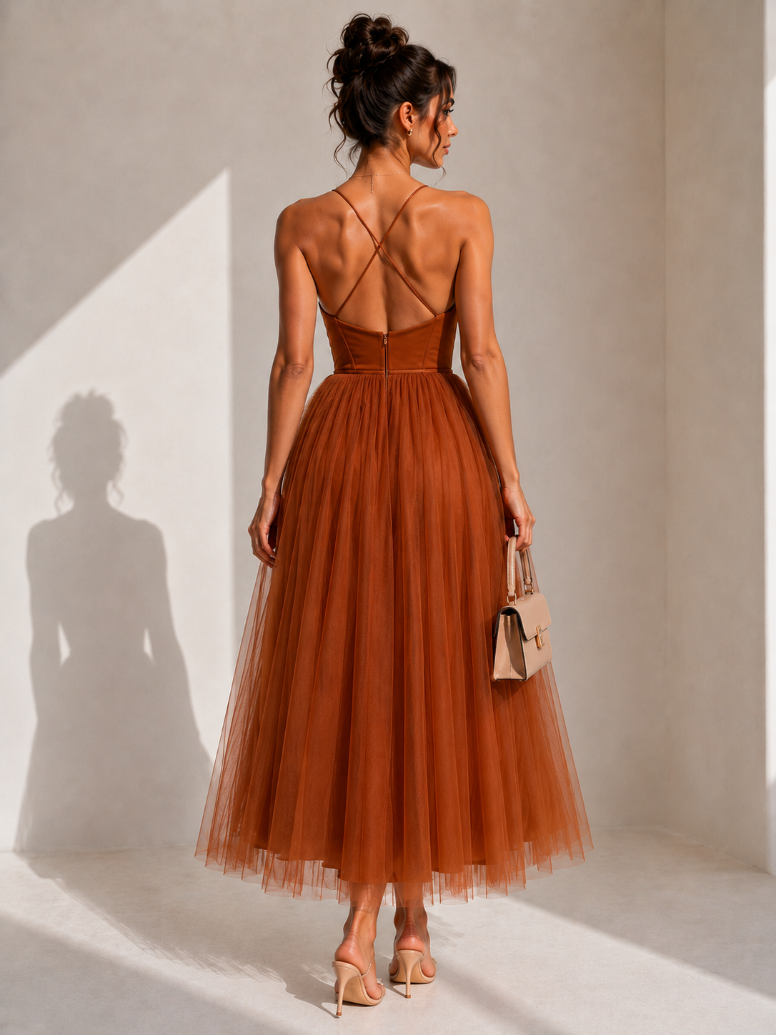 Ines | Midikleid mit betonter Taille