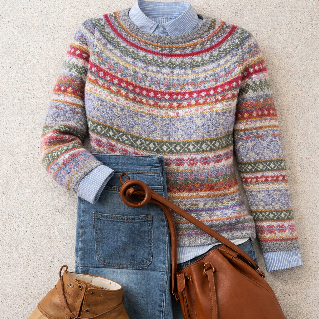Hannah™ | Strickpullover im nordischen Stil