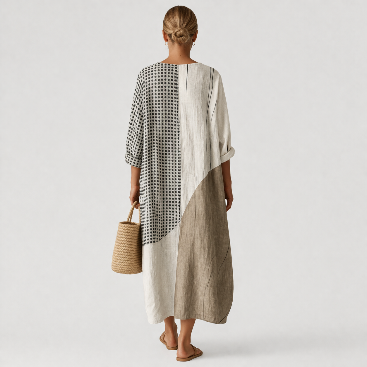Emma™ | Elegantes gestreiftes Kleid