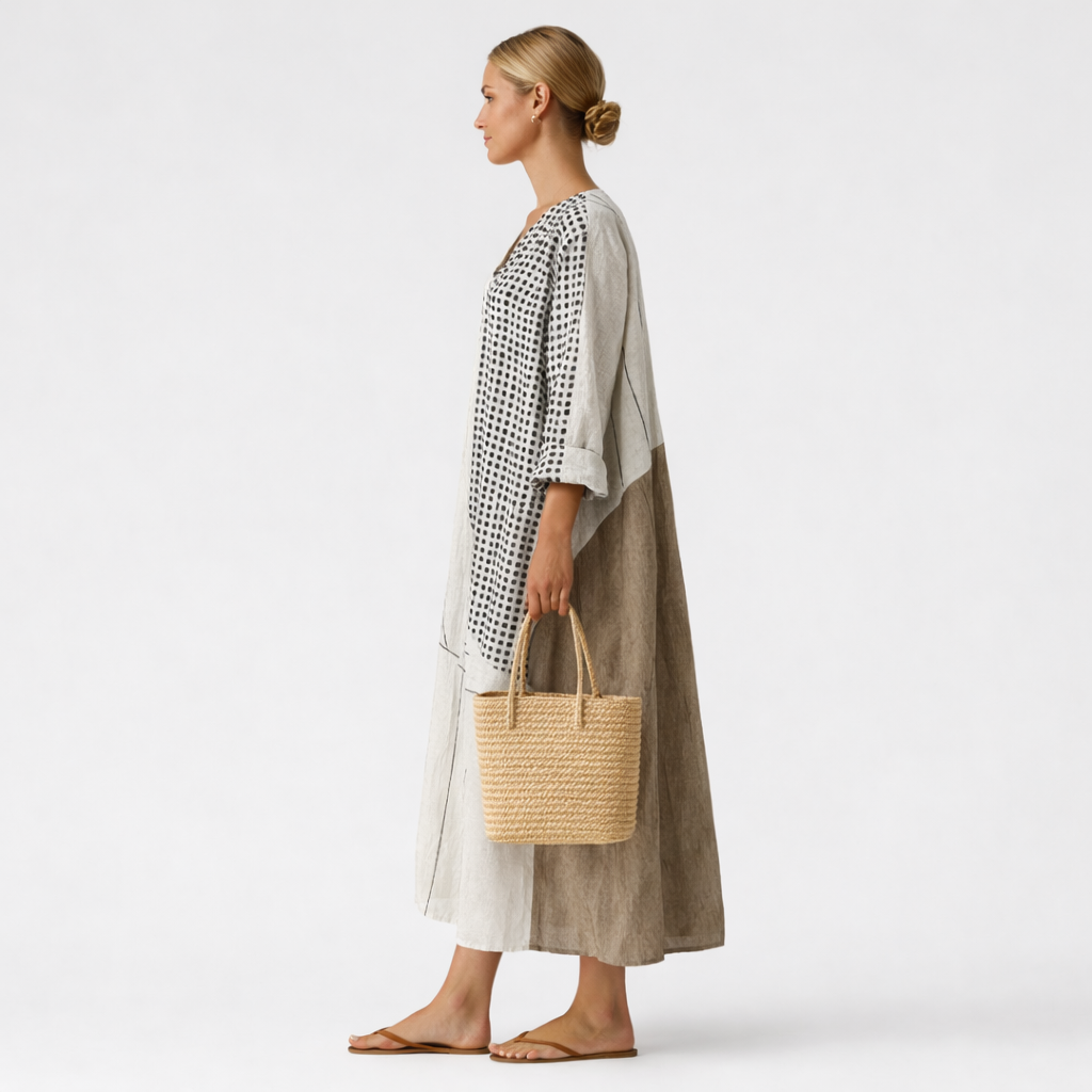 Emma™ | Elegantes gestreiftes Kleid
