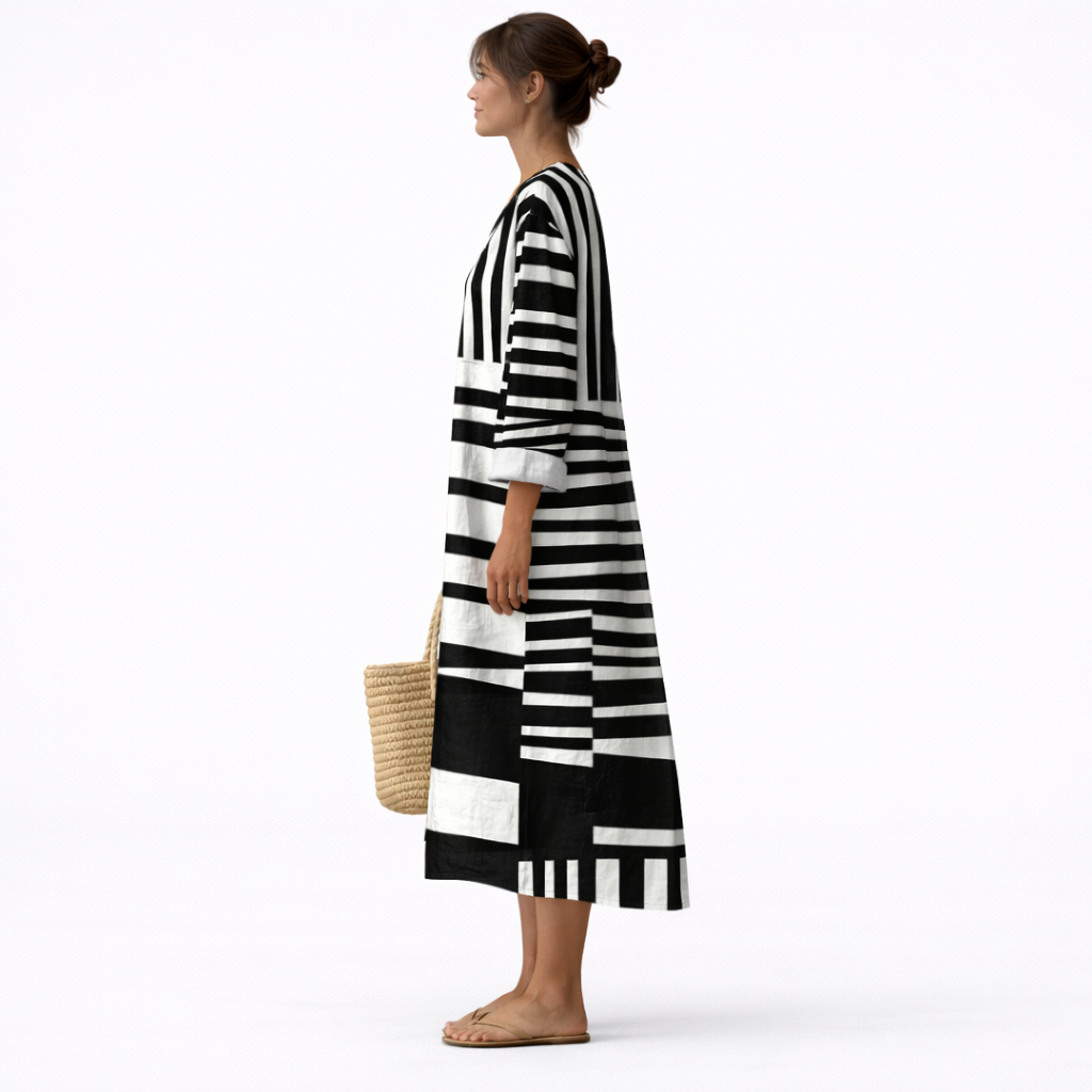 Lara™ | Kleid mit grafischem Muster
