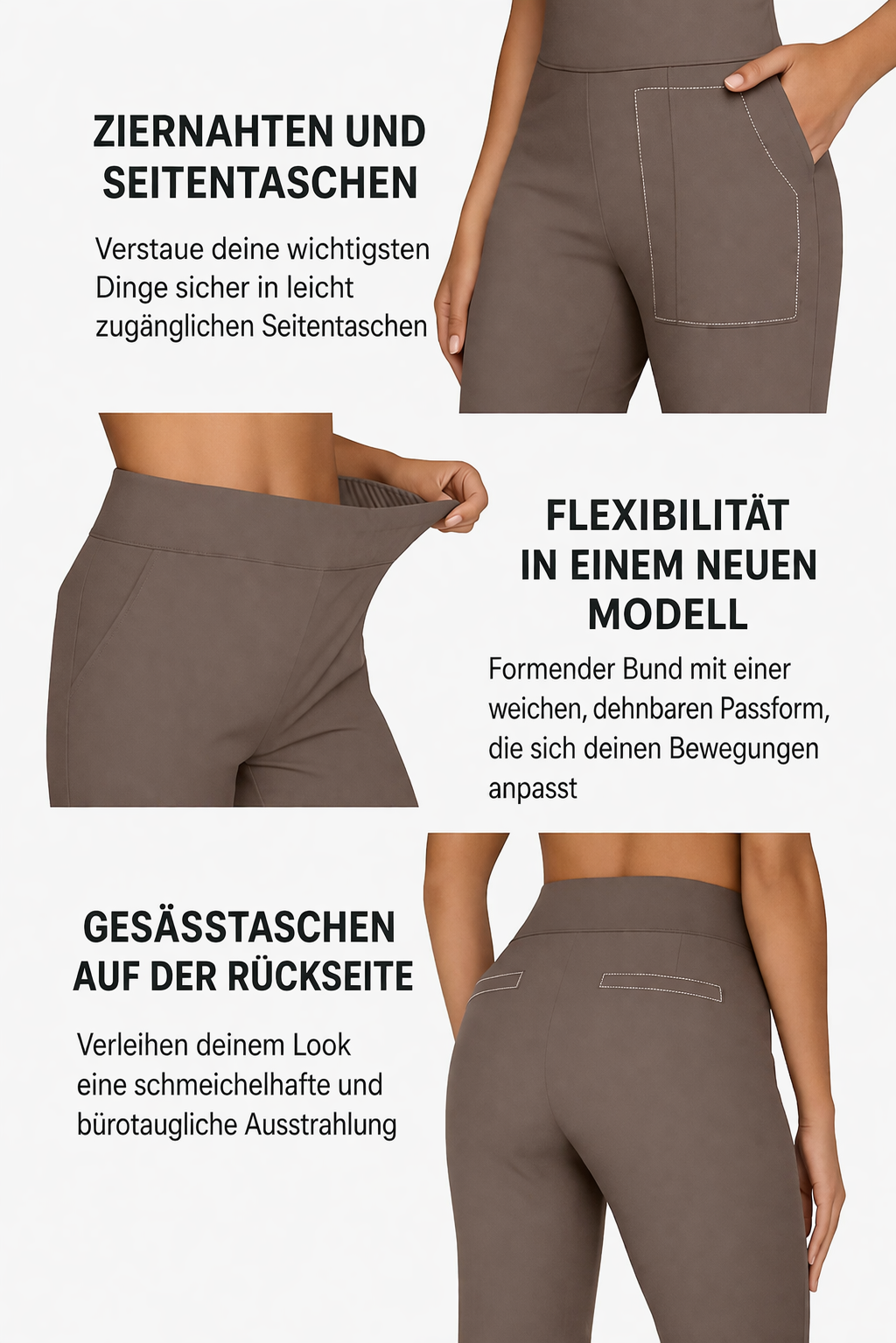 Klara | Bequeme elastische Hose für jede Frau