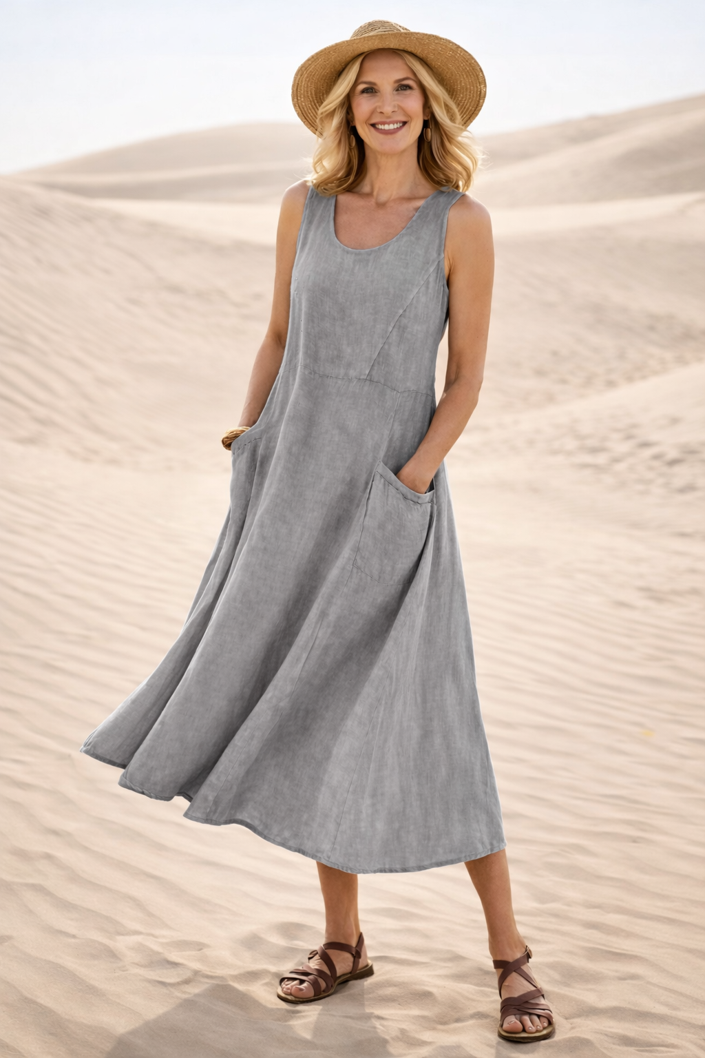 Luna | Bequemes Midikleid in A-Linie