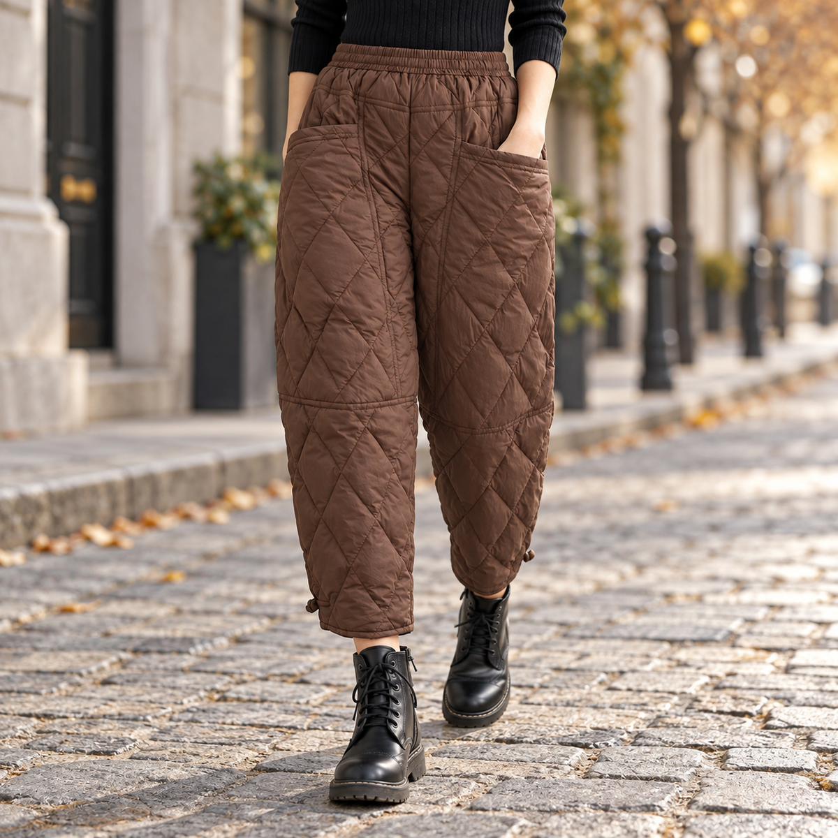 Nella — die warme und weiche Hose für kalte Tage.