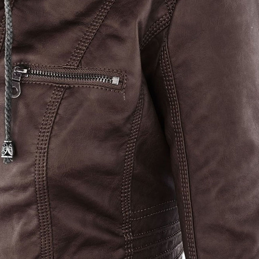 Flavia | Strapazierfähige und elegante Lederjacke