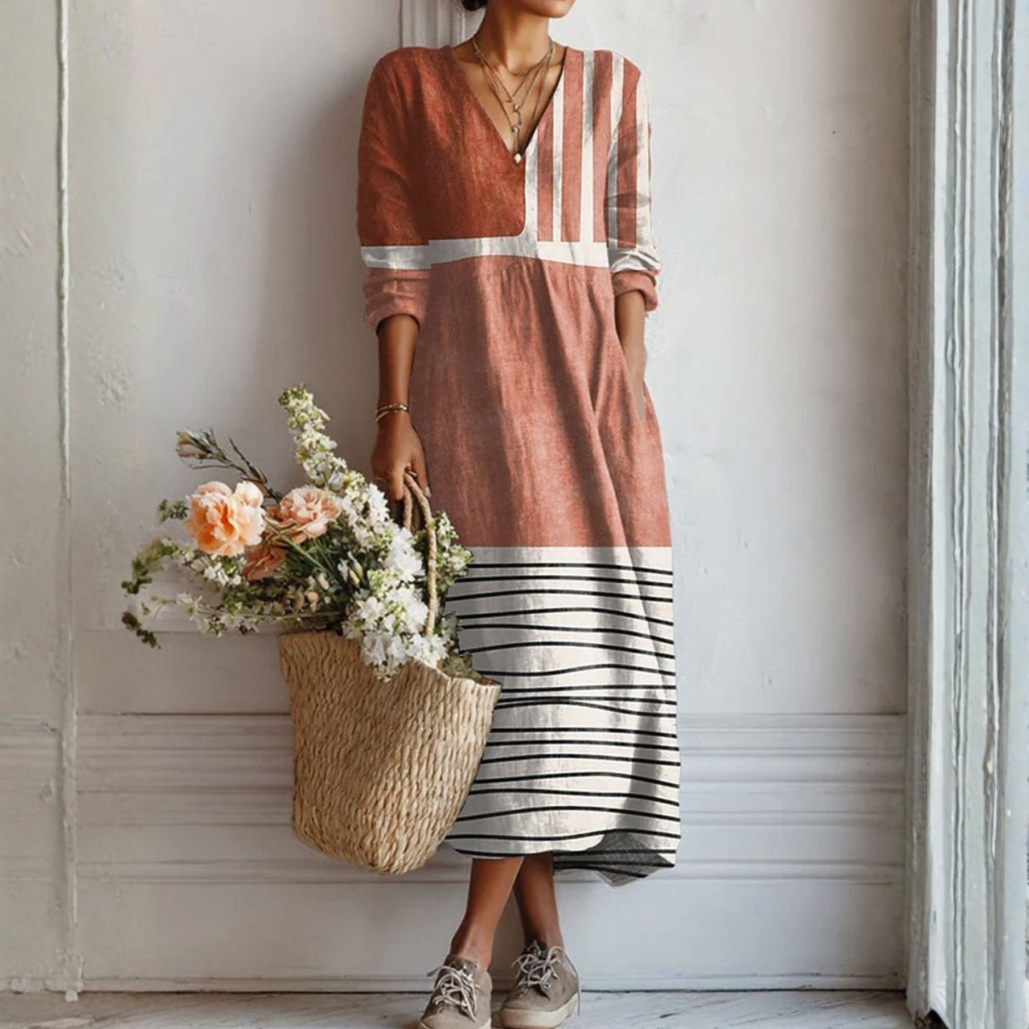 Zoe™ | Bequemes florales Kleid