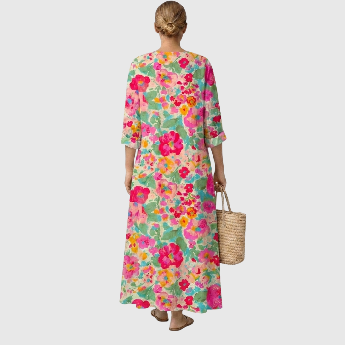 Rosa™ | Elegantes florales Kleid