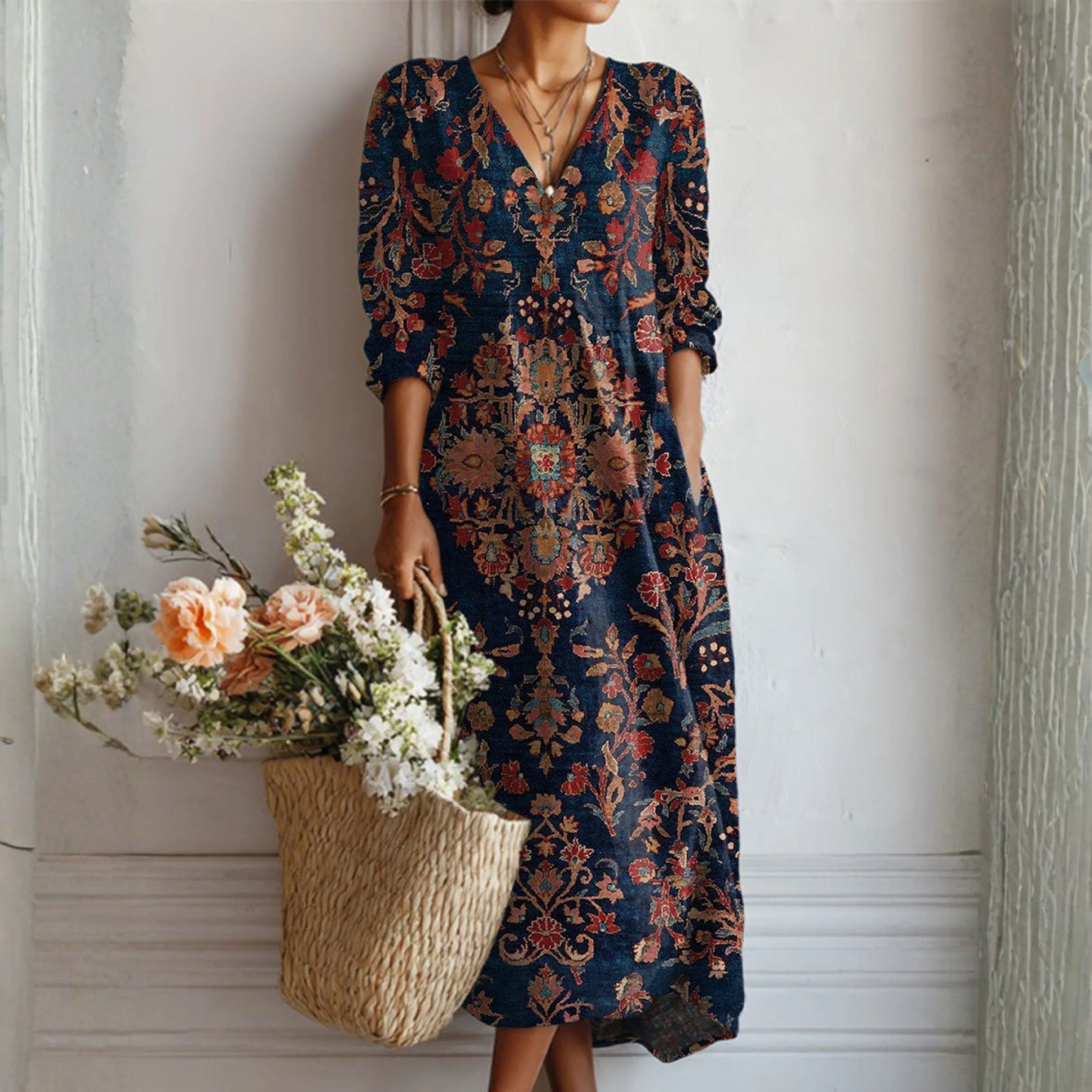 Adela™ | Charmantes florales Kleid