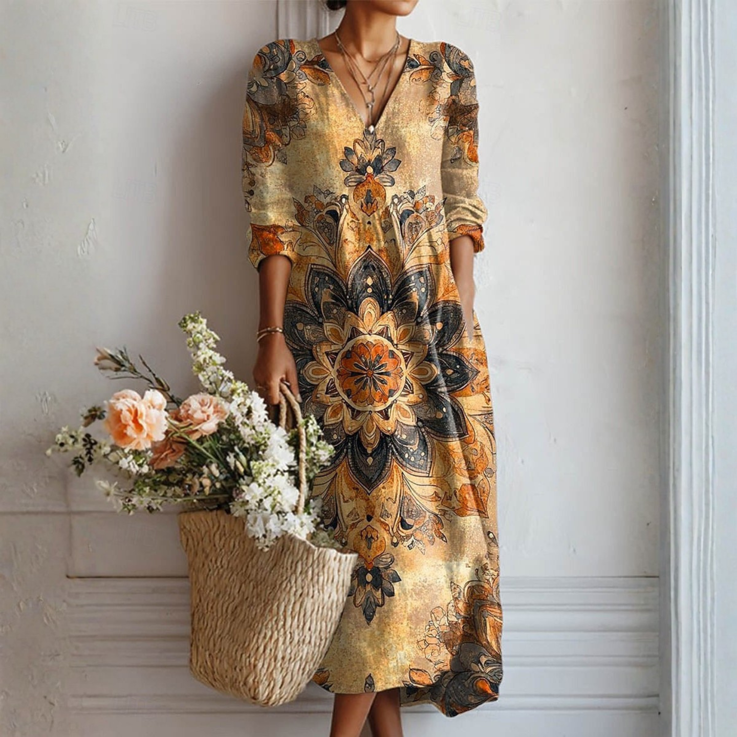 Dora™ | Florales Kleid mit natürlicher Eleganz