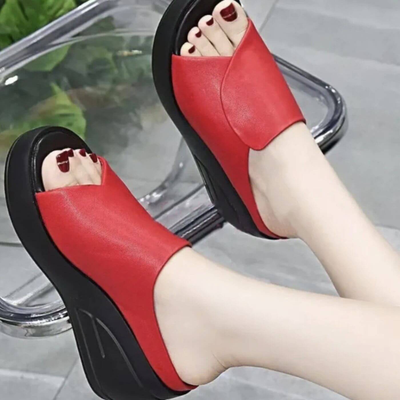 Eliza™ – Orthopädische Keilabsatz-Slipper