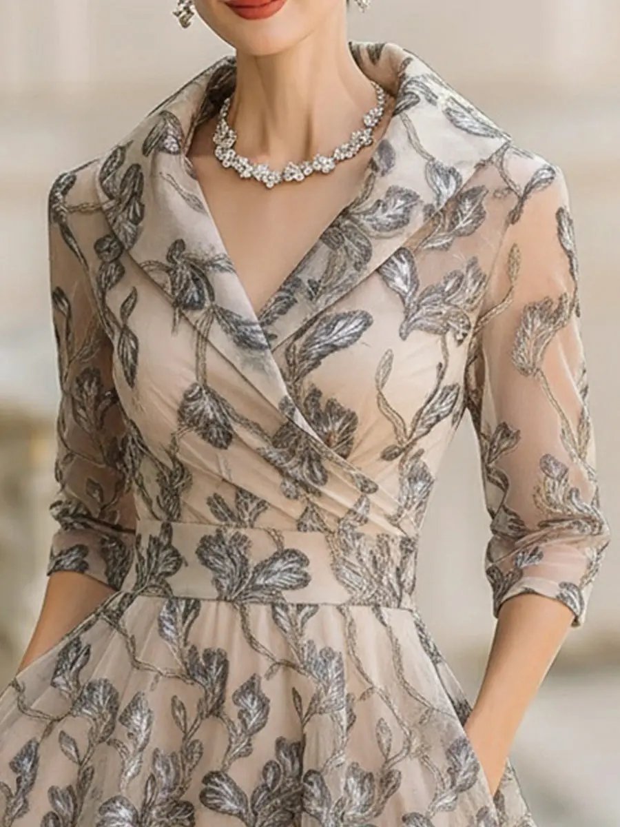 Marceline - Klassisches anmutiges Kleid