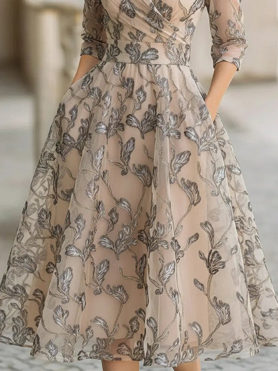 Marceline - Klassisches anmutiges Kleid