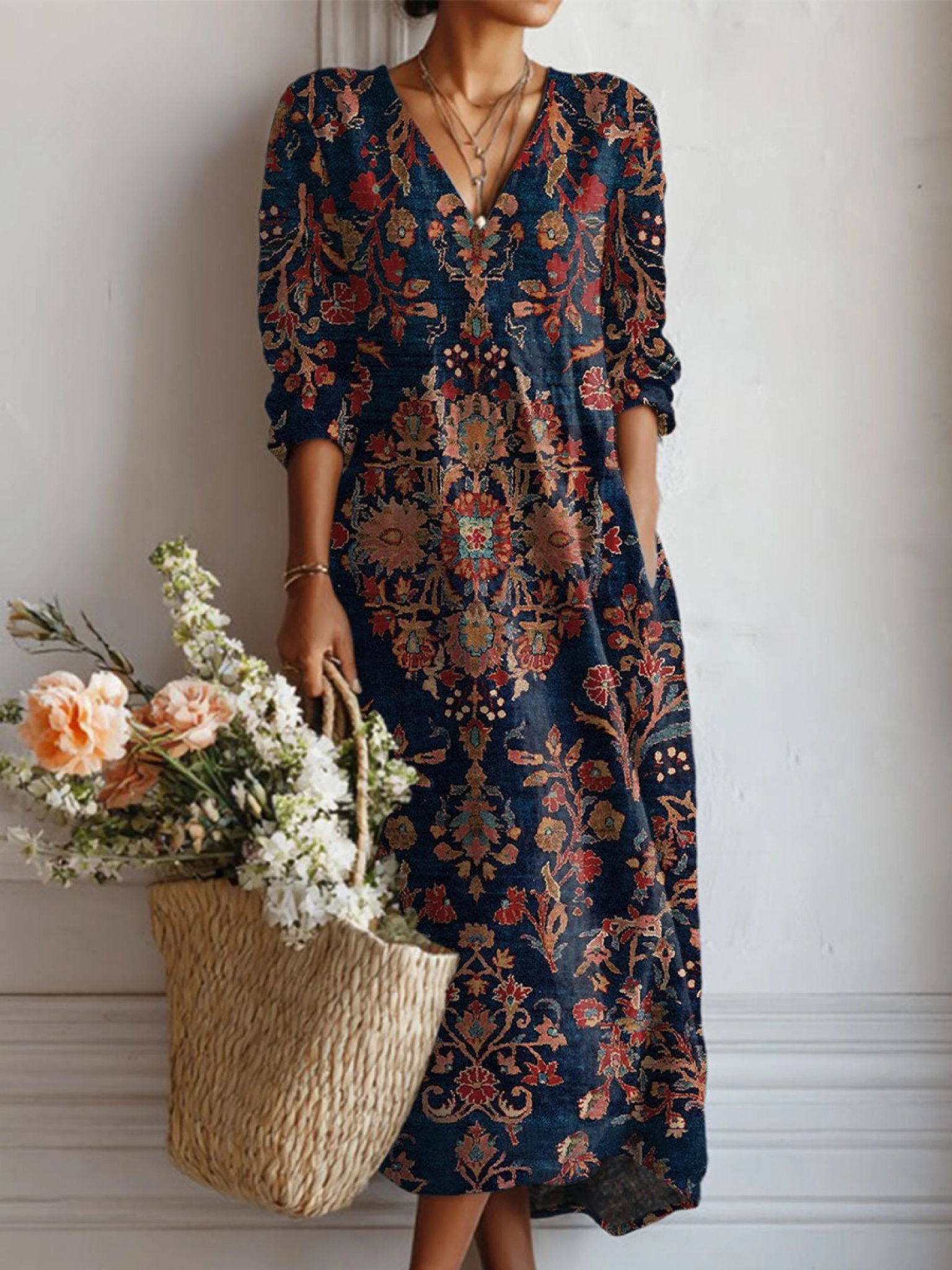 Alessia™ | Langes Boho-Kleid