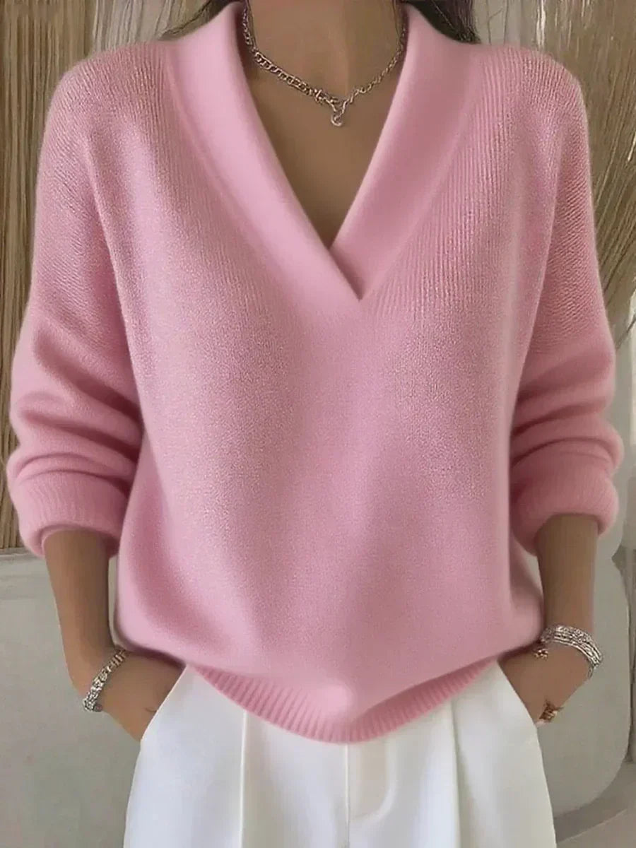 Violeta | Lockerer Pullover mit V-Ausschnitt