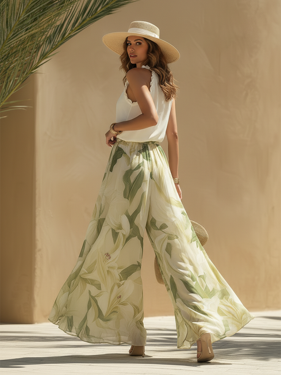 Lyselle™ | Elegantes luftiges Set mit Blumenprint