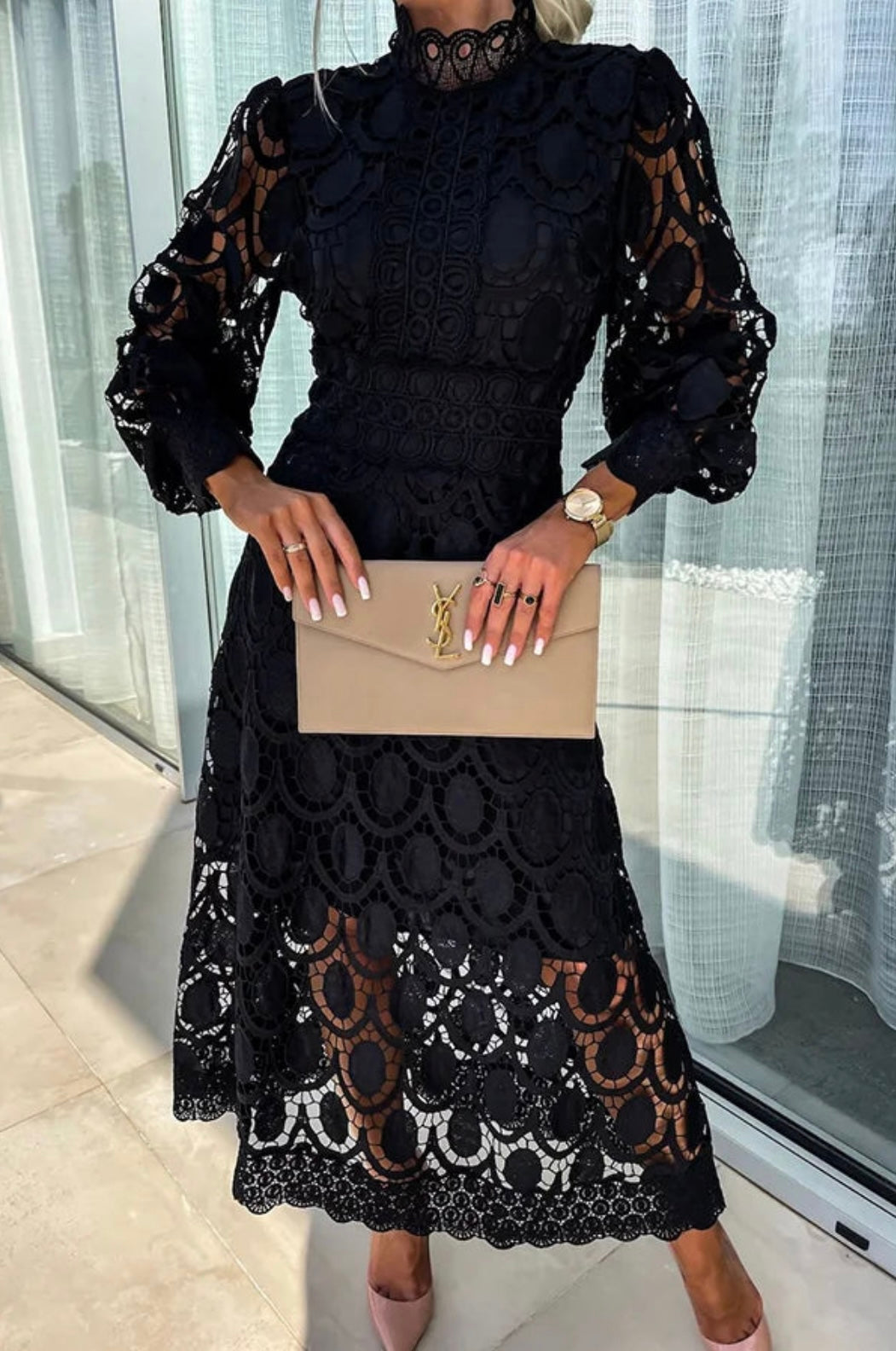 Eloah™ | Elegantes Midikleid aus Spitze