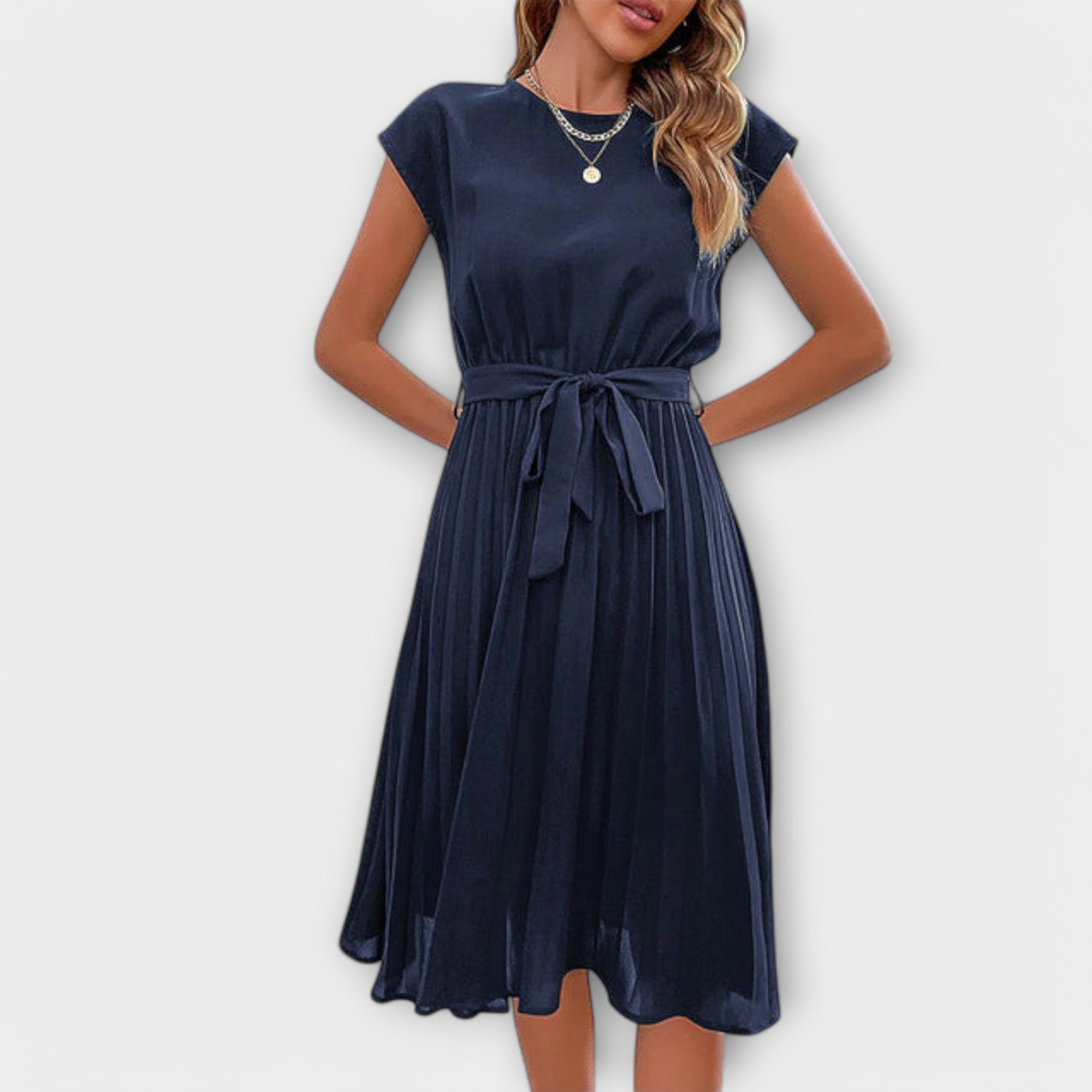 Shira™ | Sommer Midi-Faltenkleid