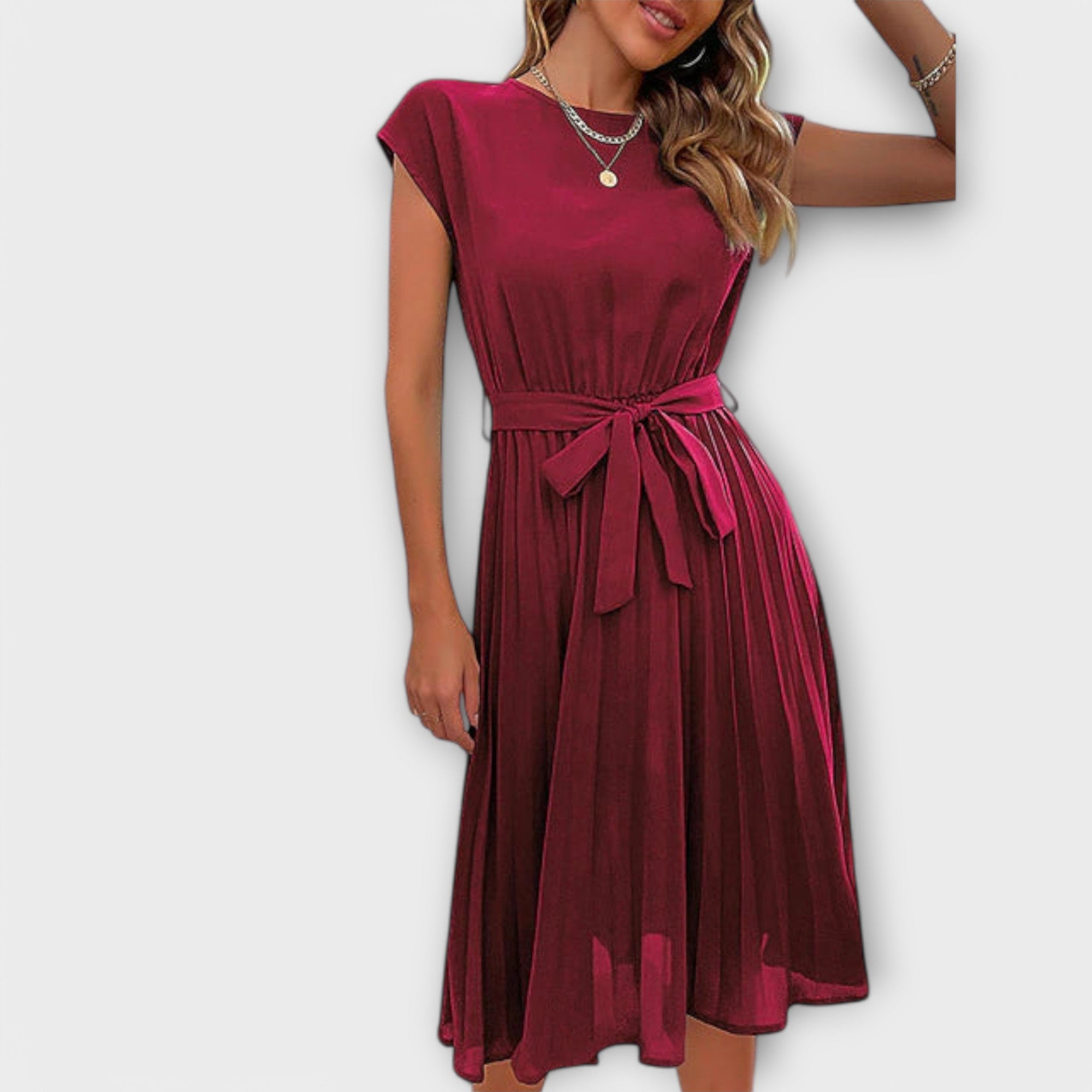 Shira™ | Sommer Midi-Faltenkleid