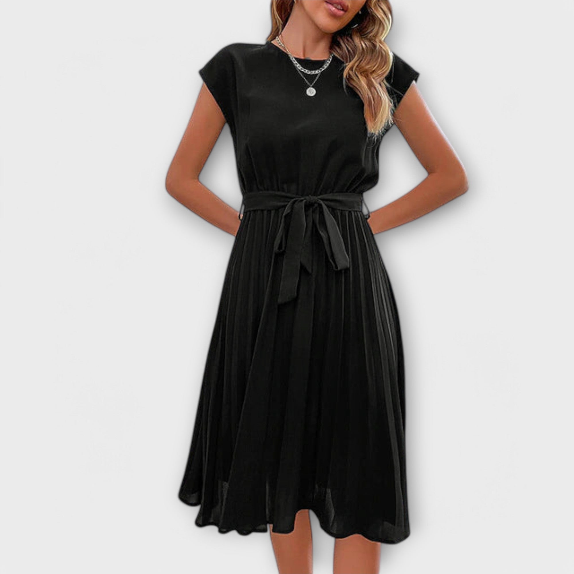 Shira™ | Sommer Midi-Faltenkleid