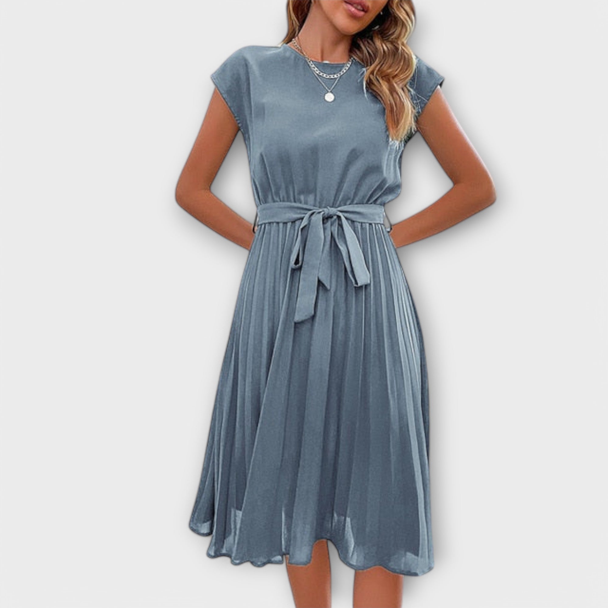 Shira™ | Sommer Midi-Faltenkleid