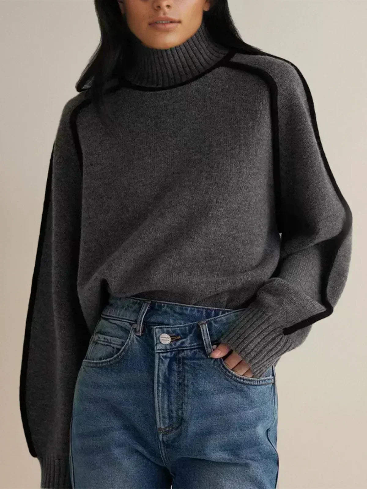 Seraphina - Eleganter Rollkragenpullover