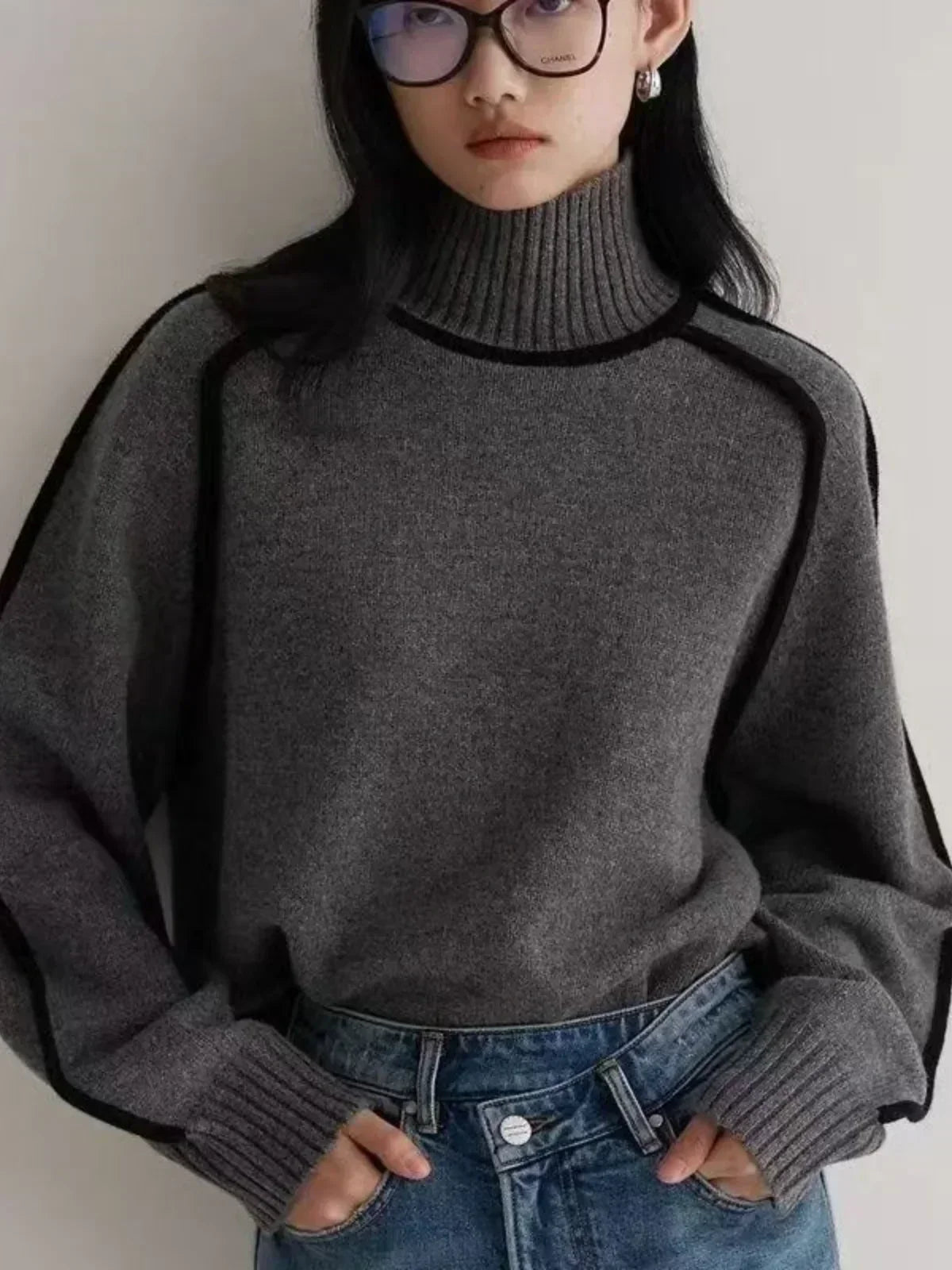 Seraphina - Eleganter Rollkragenpullover