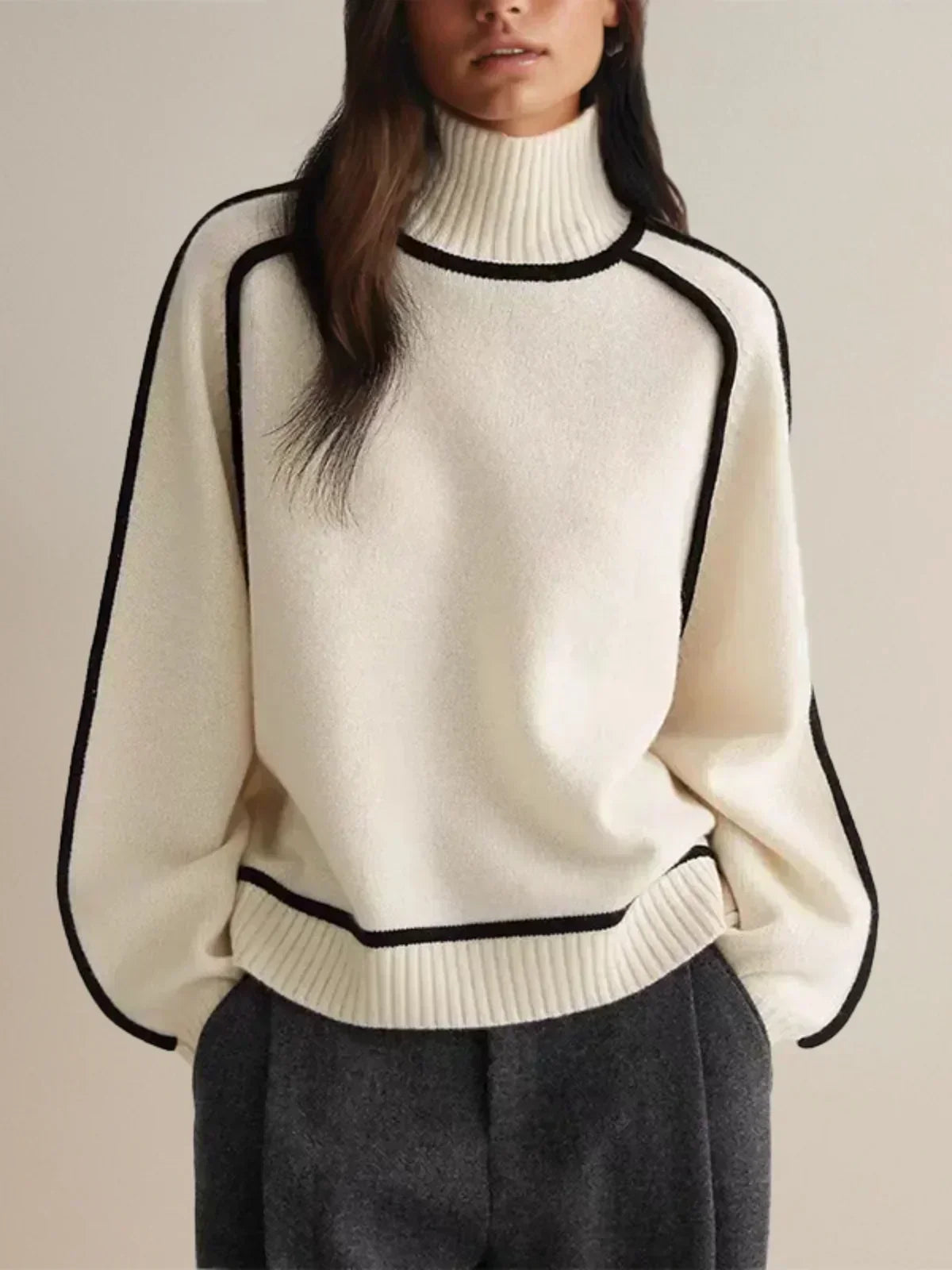 Seraphina - Eleganter Rollkragenpullover