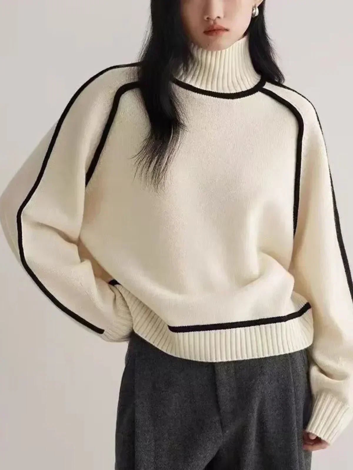 Seraphina - Eleganter Rollkragenpullover