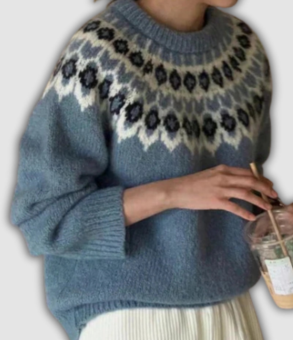 Coralie Jacquard | Retro-Jacquardpullover