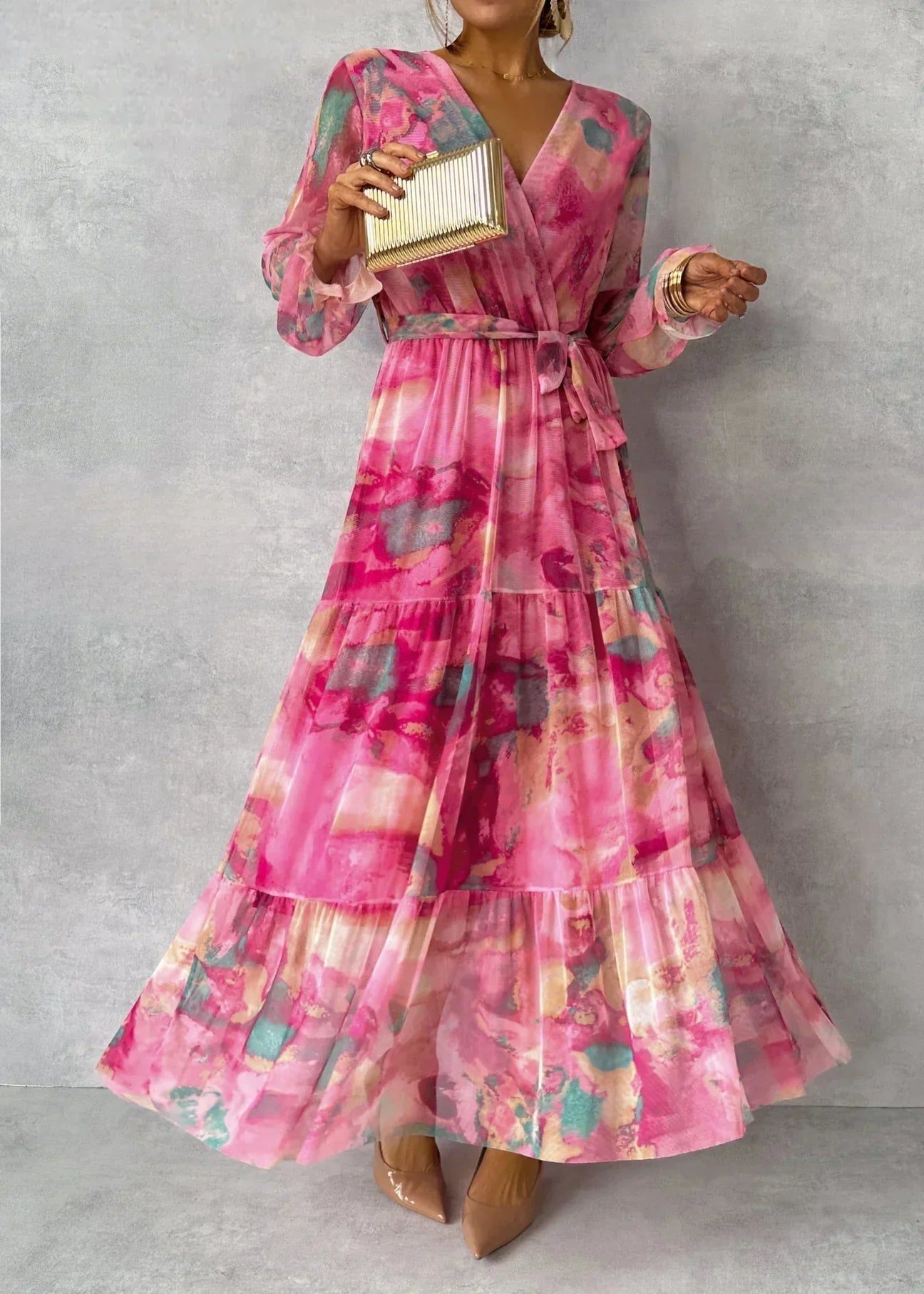 Hazel™ | Geblümtes Wickelkleid
