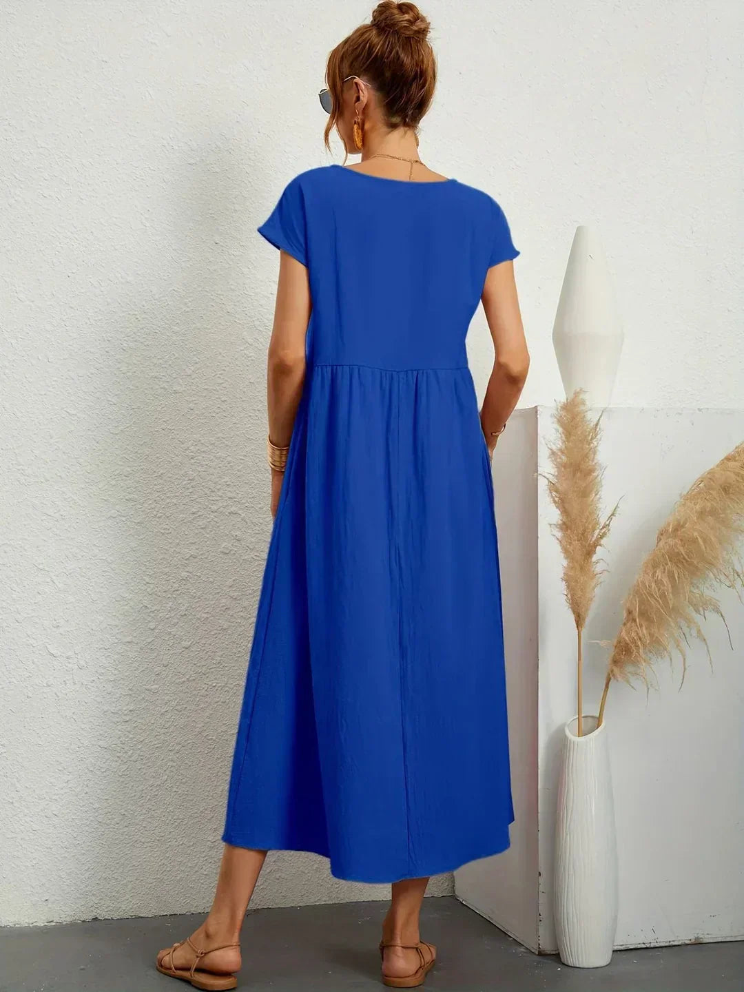 Ursina™ | Midikleid aus fließendem Stoff