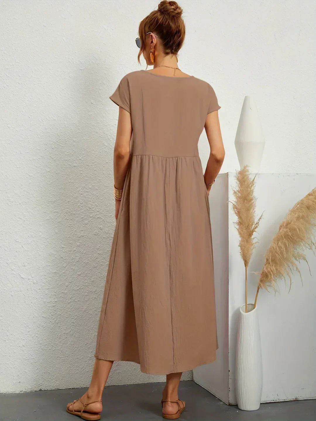 Ursina™ | Midikleid aus fließendem Stoff