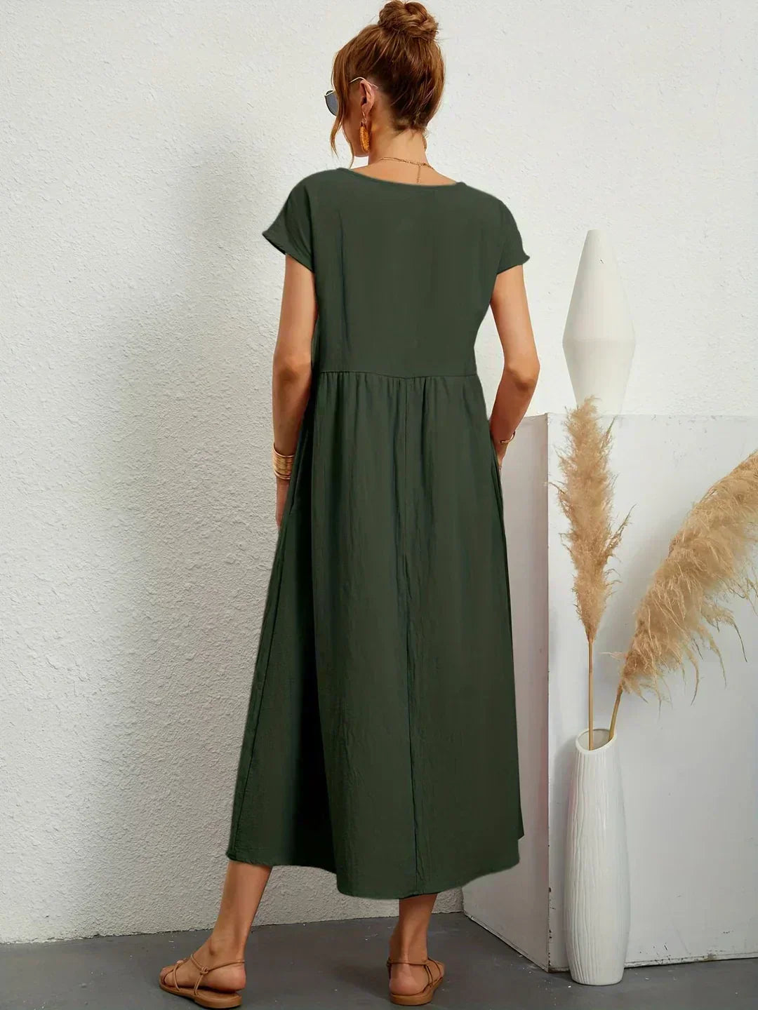Ursina™ | Midikleid aus fließendem Stoff