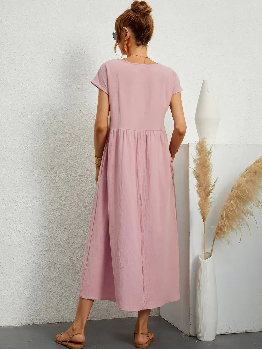 Ursina™ | Midikleid aus fließendem Stoff