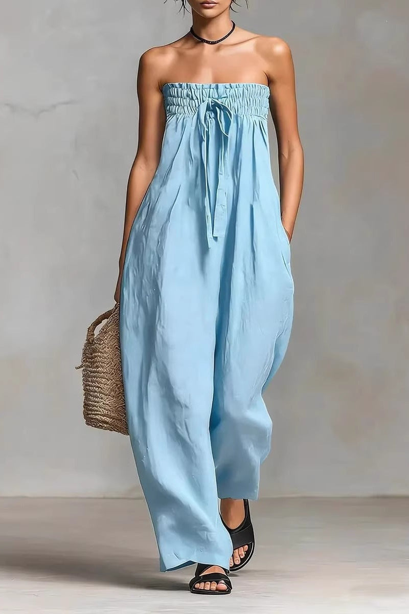 Nina | Eleganter trägerloser Overall