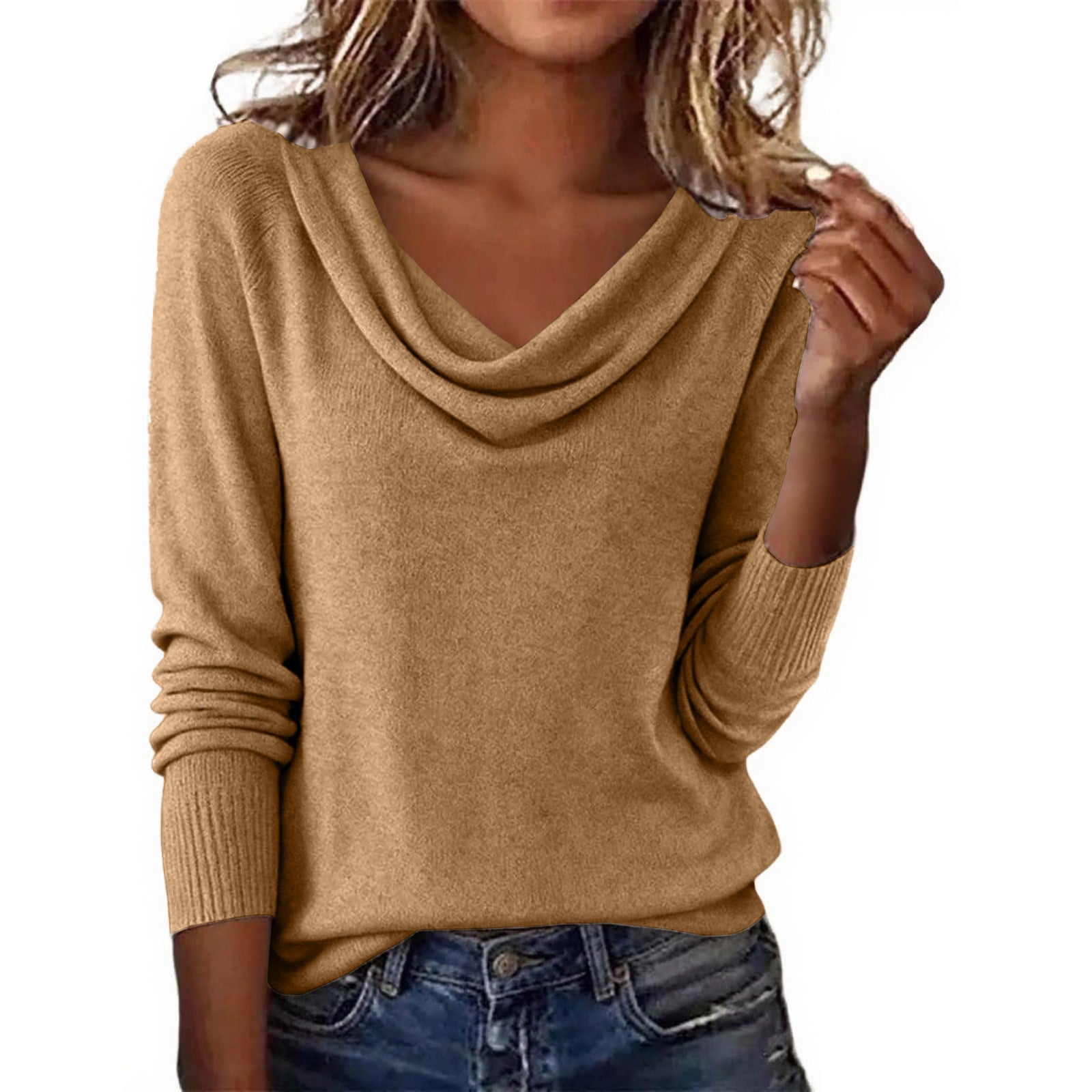 Sereni – Pullover mit Schalkragen mit weicher Haptik